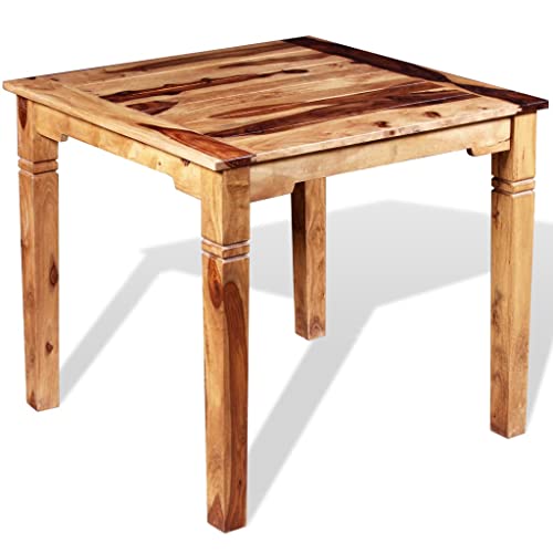 vidaXL Sheesham-Holz Massiv Esszimmertisch Vintage-Stil Küchentisch Esstisch Speisetisch Holztisch Tisch Massivholztisch Palisander 82x80x76cm