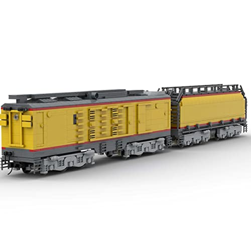 HIDEDE Technik Lokomotive Zug Bausteine, 4204 Teile Retro Zug Union Pacific 8500 GTEL MOC-106723 Modellbausatz Kompatibel mit Lego Technic Creator, 132.8 x 8 x 12.8cm