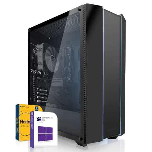 SYSTEMTREFF® Basic Gaming PC AMD Athlon X4 970 4x4GHz | Nvidia Geforce GTX 1650 4GB DX12 | 512GB SSD | 16GB DDR4 RAM | Windows 10 | WLAN Desktop Computer Rechner für Gamer, Zocker