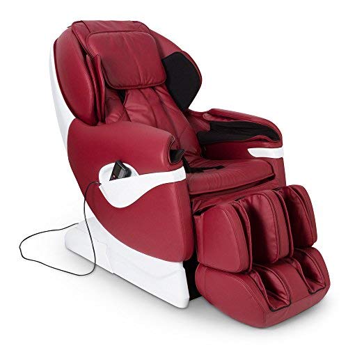 Samsara® 2D Massagesessel - Rot (Modell 2022) –Shiatsu Relaxsessel mit 5 Massagefunktionen- Schwerelosigkeit, Luftverdichtung und Wärmefunktion - 2 Jahre Garantie GLOBAL RELAX®