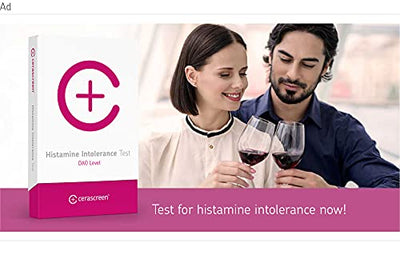 Histamin-Intoleranz Test Kit von CERASCREEN – Histamin-Unverträglichkeit einfach von Zuhause per Selbsttest bestimmen I Zertifiziertes Labor I Detaillierter Ergebnisbericht