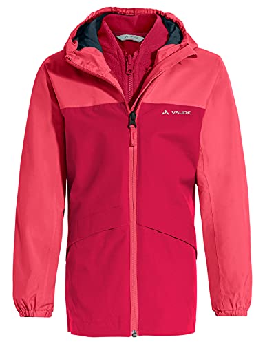 Vaude Unisex Kinder Kids Escape 3in1 Jacket Doppeljacke, crocus/pink, 122/128