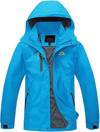 TACVASEN Damen Leichte Sommerjacke Windjacke Herbstjacke Spring Jacket Outdoorjacke, Blau