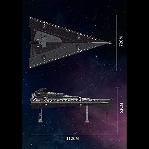 Mould 21004 Weltraumzerstörer-Modellbausteine, 10368PCS, Raumschiff der MOC-Kriegsserie, Space Wars-Modellbausatz für große Raumschiffe, mit Lego-Technologie kompatibles Klemmblock-Baugerät