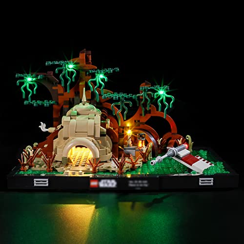 LIGHTAILING Licht-Set Für Lego 75330 Jedi Training on Dagobah - Diorama Bausteinen Modell - Modell Set Nicht Enthalten