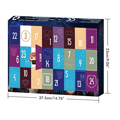 Adventskalender 2022 Kinder,Avengers Adventskalender,Adventskalender zum befüllen 24 PCS Hero Adventskalender 2022 Männer Countdown Kalender Weihnachts spielzeug