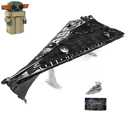 PLEX Technik Sternenzerstörer der Eclipse-Klasse Modell, 10368 Teile Mould King 21004 Super Star Destroyer UCS MOC Bausatz Kompatibel mit Lego Star Wars