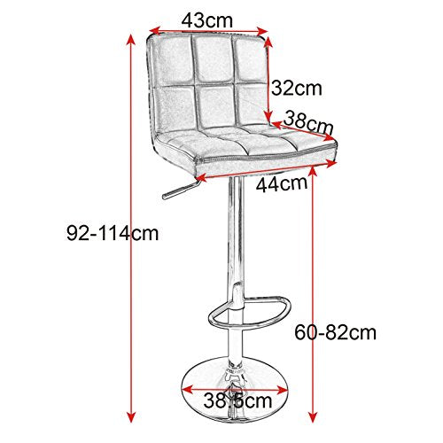 WOLTU® 2X Designer Barhocker Barstuhl Hocker Tresenhocker Leinen Venice Cremeweiß BH32cm-2