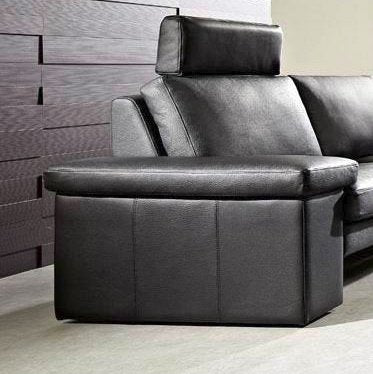 Leder-Sofa, Couch Ecksofa Milano, Eckcouch, Sofagarnitur Wohnlandschaft mit Armteil-Funktion, NEU