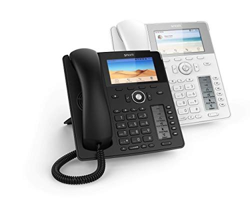 Snom D785 IP Telefon, SIP Tischtelefon Farbe + SmartScreen, 12 SIP-Identitäten, Sensorhakenschalter, Bluetooth, USB, 48 selbstbeschriftende Schlüssel (12 physische), Weiß, 00004392