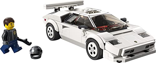 LEGO Speed Champions Lamborghini Countach 76908 Bausatz; Sammlermodell des legendären Supersportwagens aus den 1970er Jahren ab 8 Jahren (262 Teile)