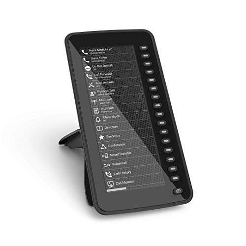 Snom D7C Farb-USB-Erweiterungsmodul für D7xx-Telefone (hochauflösendes Farbdisplay mit Hintergrundbeleuchtung, Daisy Chain mit bis zu 3 Modulen), Schwarz, 00004467