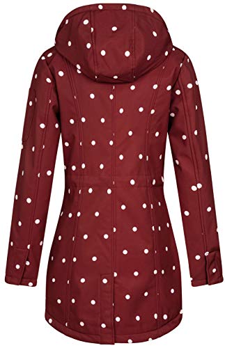 Top Fuel Fashion Damen Softshelljacke Kurzmantel Ivana Bordeaux XL