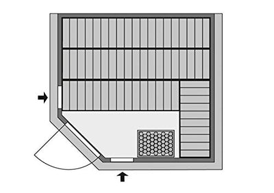 Marona - Karibu Sauna Premium inkl. 9-kW-Ofen