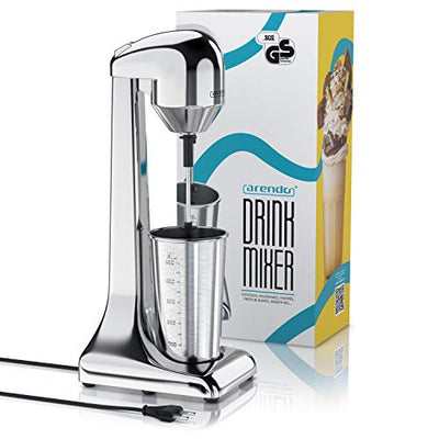 Arendo - Drink Mixer - Eiweiß Shaker - Getränkemixer - elektrischer Standmixer - 500 ml Becher - 22.000 U min - 2 Geschwindigkeitsstufen - Fitness Protein Drinks Smoothies Milchshakes Cocktails