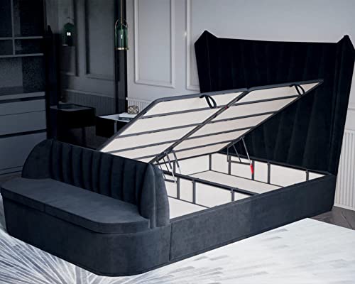 Serene Boxspringbett mit Bettkasten 200 x 200 cm