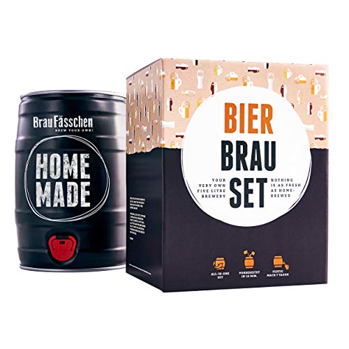 braufaesschen |Bierbrauset zum selber brauen | Pils im 5 Liter Fass | In 7 Tagen fertig Männer, Freund oder Vater