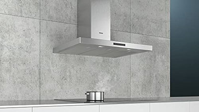 Siemens LC96BBM50 iQ300 Dunstabzugshaube / Wandhaube / 90 cm / Metall-Fettfilter / Elektronische Steuerung / LED-Beleuchtung / Edelstahl