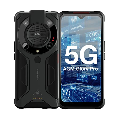 AGM Glory Pro Outdoor Handy 5G mit 256x192 Wärmebildkamera, 8GB+256GB Outdoor Smartphone ohne vertrag Qualcomm Snapdragon 480, 20MP Nachtsichtkamera+48MP Kamera 6.53" FHD+ 6200mAh, Android 11 IP68