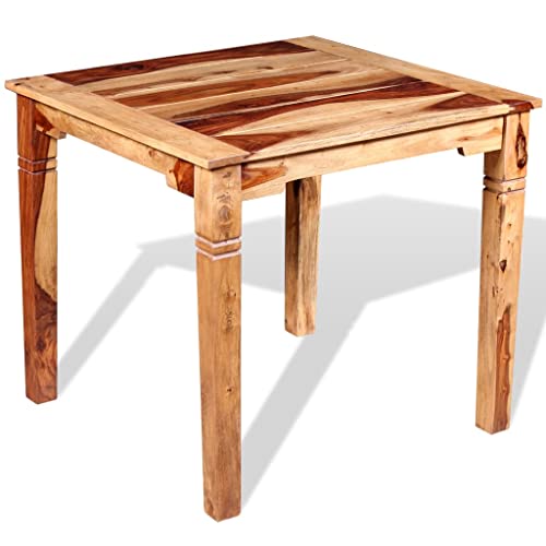 vidaXL Sheesham-Holz Massiv Esszimmertisch Vintage-Stil Küchentisch Esstisch Speisetisch Holztisch Tisch Massivholztisch Palisander 82x80x76cm