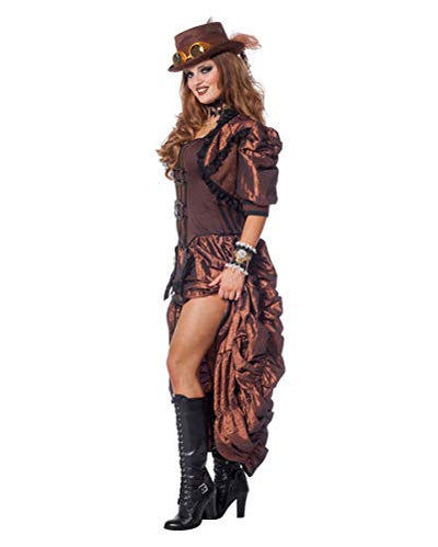 Horror-Shop Viktorianisches Deluxe Steampunk Damen Kostüm 36