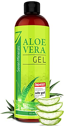 Aloe Vera Gel 99% Bio, 355 ml - ÖKO-TEST Sehr Gut - 100% Natürlich, Rein & Ohne Duftstoffe (Alkoholfrei, Kein Parfüm/WC-Duft) - Einzigartige Vegane Formel OHNE XANTHAN - aus ECHTEM SAFT, NICHT PULVER