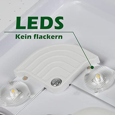 ZMH Led Deckenleuchte Sternenhimmel Deckenlampe - modern klein glitzer Flurlampe flach Kunststoff Schlafzimmerlampe 15W 4000K Naturweiß für Flur Treppenhaus Schlafzimmer wohnzimmer Küche Büro/ 21cm