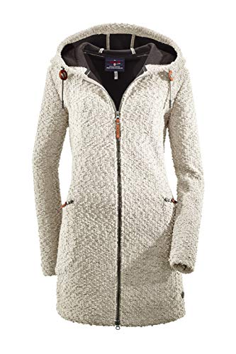 G.I.G.A. DX Damen Roshana Strickparka/Strickmantel/Parka In Strickoptik Mit Kapuze, Off White, 40