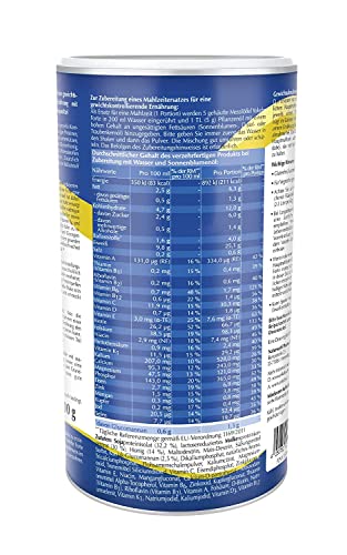 Yokebe Forte - Die Aktivkost - Diätshake zur Gewichtsabnahme - glutenfrei, laktosefrei und vegetarisch - Kalorienarmer Diät-Drink mit Proteinen - 500 g = 10 Portionen