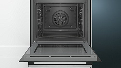 Siemens HB517ABS0 iQ500 Einbau-Elektro-Backofen / Edelstahl / A / cookControl10 / Schnellaufheizung / 3D Heißluft plus, Schwarz