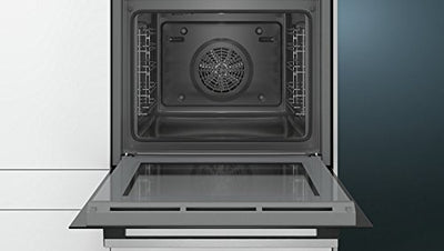 Siemens HE517ABS1 iQ500 Backofen / 3D-Heißluft Plus / Schnellaufheizung / Klapptür / Vollglas-Innentür / Edelstahl