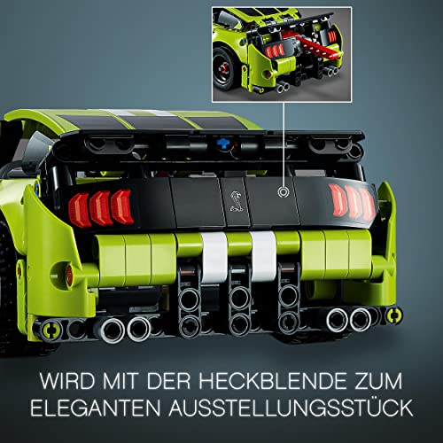 LEGO 42138 Technic Ford Mustang Shelby GT500, Modellauto-Bausatz, Spielzeugauto, Rennauto für Kinder und Teenager mit Rückziehmotor, Geschenk zu Weihnachten