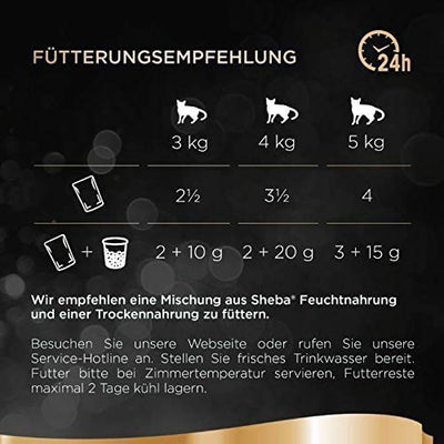 Sheba Delikatesse in Gelee – Hochwertiges Katzen Nassfutter mit feiner Geflügelauswahl – Im praktischen Portionsbeutel – 72 x 85g Alleinfuttermittel