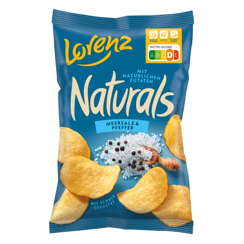 Lorenz Snack World Naturals Meersalz und Pfeffer, 12er Pack (12 x 95 g)