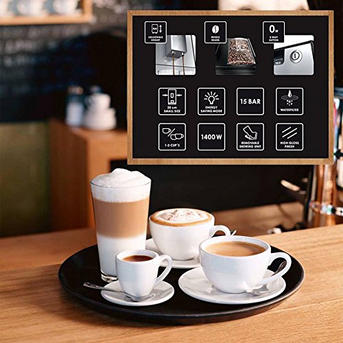 Melitta Caffeo Solo E950-101 Schlanker Kaffeevollautomat mit Vorbrühfunktion | 15 Bar | LED-Display | höhenverstellbarer Kaffeeauslauf | Herausnehmbare Brühgruppe | Schwarz