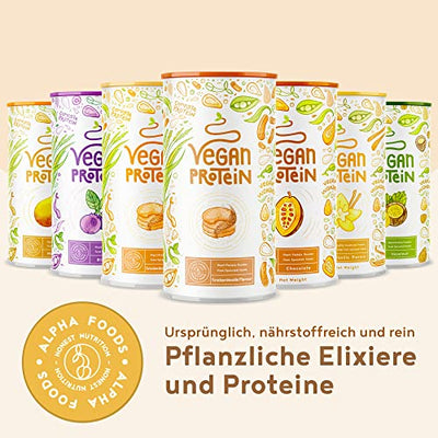 Vegan Protein - SNICKERDOODLE - Pflanzliches Proteinpulver aus gesprossten Reis, Erbsen, Sojabohnen, Leinsamen, Amaranth, Sonnenblumen- und Kürbiskernen - 600g Pulver