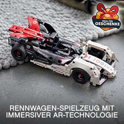 LEGO 42137 Technic Formula E Porsche 99X Electric, Rennauto für Jungen und Mädchen, Modellauto-Bausatz, Spielzeugauto mit Rückziehmotor, Geschenk zu Weihnachten