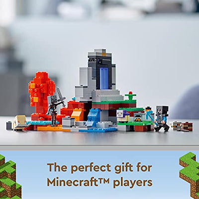 LEGO 21172 Minecraft Das zerstörte Portal Minecraft Spielzeug Set für Jungen und Mädchen ab 8 Jahre mit Figuren aus dem Videospiel