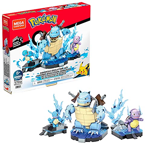 MEGA HDH93 - Mega Construx Pokémon Entwicklungs Set Baukasten, Bauspielzeug für Kinder, tolles Spielzeug Geschenk ab 8 Jahren