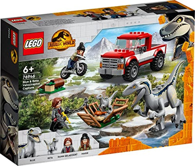 BRICKCOMPLETE Lego 2er Set: 76945 Atrociraptor: Motorradverfolgungsjagd & 76946 Blue & Beta in der Velociraptor-Falle