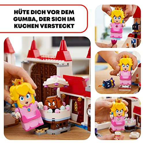 LEGO 71408 Super Mario Pilz-Palast – Erweiterungsset, Spielzeug zum kombinieren mit Starterset, Zeitblock mit Figuren, Geschenk zu Weihnachten