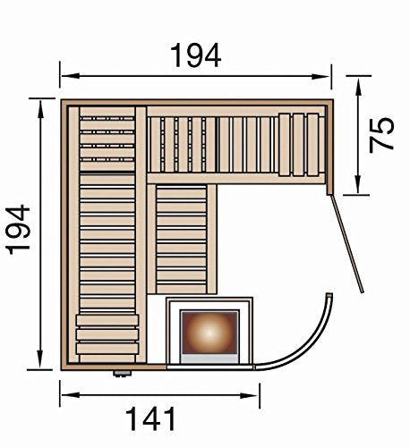 Sauna des Jahres weka Design-Sauna SARA 1 BioS