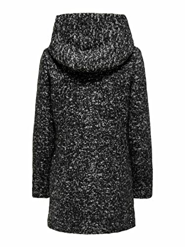 ONLY Womens ONLNEWSEDONA Wool Coat CC OTW Jacke, Schwarz, X-Small