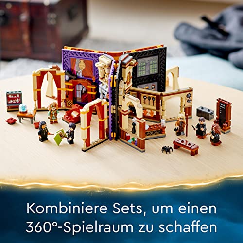 LEGO 76397 Harry Potter Hogwarts Moment: Verteidigungsunterricht, Spielzeug-Buch mit Minifiguren, ideal als Reisespiel oder Geschenk