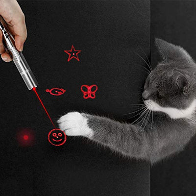 Toozey LED Pointer Katzen Hund Spielzeug Haustier LED Light Licht Pointer mit USB Wiederaufladbar, Bonus Zwei kleine Mäuse Spielzeug