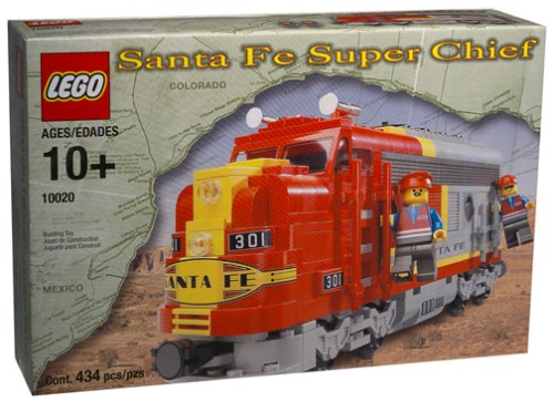 Lego 10020 Santa Fe Super Chief Lokomotive