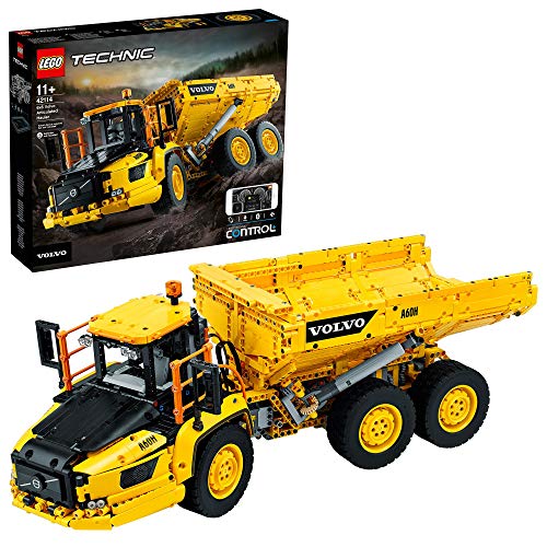 LEGO 42114 Technic Knickgelenkter Volvo-Dumper (6x6) ferngesteuertes Auto, Konstruktionsfahrzeug für Kinder und Erwachsene