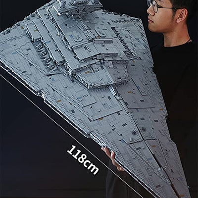 Gedar Technik Baustein Imperial Sternenzerstörer Bausatz, Wing Fighter UCS Kollektion Series, Star Wars Imperium Sets, 11885 Klemmbausteine Kompatibel mit Lego