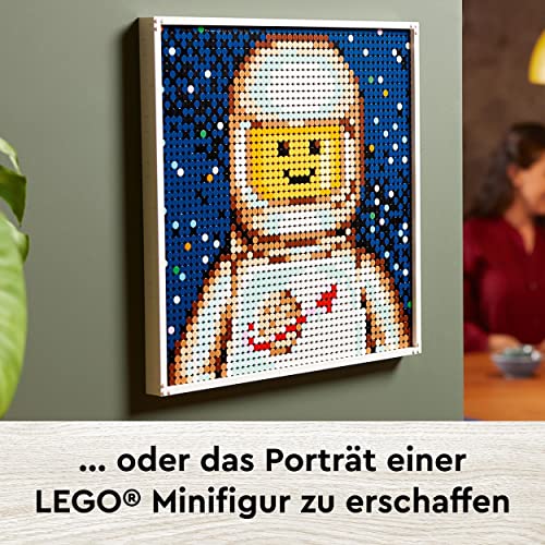 LEGO 21226 Art Gemeinsames Kunstprojekt, Canvas-Wanddeko, kreative Tätigkeit, Weihnachtsgeschenkidee für Kinder, Erwachsene, Familien, Mosaik Bastelset