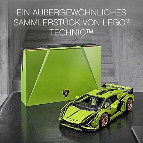 LEGO 42115 Technic Lamborghini Sián FKP 37 Rennwagen, Modell-Bauset für Erwachsene, Geschenkidee zu Weihnachten für Männer oder Frauen, Sammlerstück